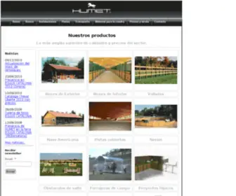 Humetonline.com(Instalaciones y suministros hipicos) Screenshot