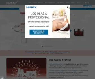 Humexlab.com(Humex, Medical cosmetic, Wholesale Distributor, Manufacture, Medical Machine) Screenshot