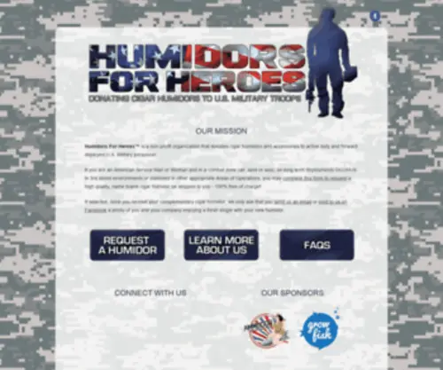 Humidorsforheroes.com(Humidors For Heroes) Screenshot