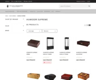 Humidorsupreme.com(Shop by Brand) Screenshot