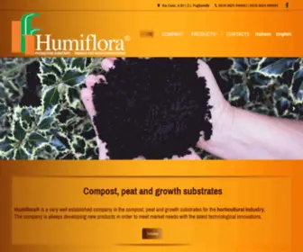 Humiflora.it(Azienda leader nella produzione di substrati e terricci) Screenshot