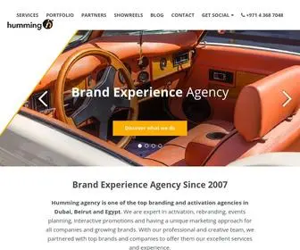 Hummingagency.com(Leading Brand Experience Agency) Screenshot