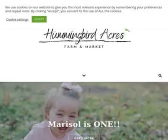 Hummingbird-Acres.com(The Farmhouse) Screenshot