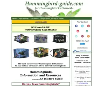 Hummingbird-Guide.com(Hummingbirds, Facts and Information) Screenshot