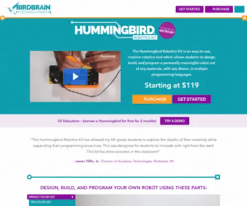 Hummingbirdkit.com(Hummingbird) Screenshot