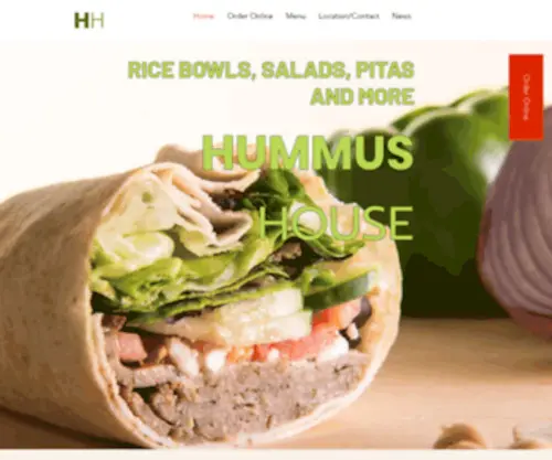 Hummushouse.com(Hummus House Pitas and Salads) Screenshot