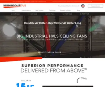 Humongousfan.com(HVLS Fans) Screenshot