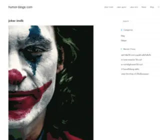 Humor-Blogs.com(Joker imdb) Screenshot