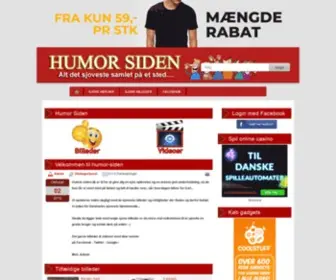 Humor-Siden.dk(På Humor Siden finder du mange sjove spil) Screenshot