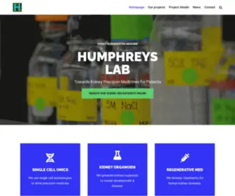 Humphreyslab.com(Kidney Stem Cell Science) Screenshot