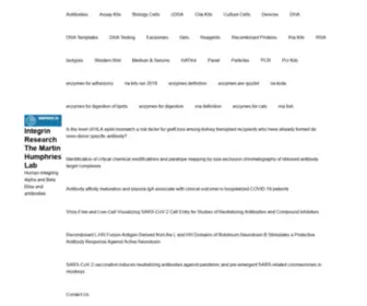 Humphrieslab.org(Human Integring Alpha and Beta Elisa and antibodies) Screenshot