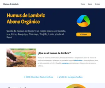 Humusdelombriz.site(Venta de HUMUS DE LOMBRIZ) Screenshot