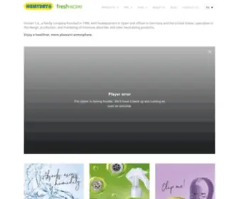 Humydry.com(HUMYDRY Products to protect against moisture and air fresheners) Screenshot