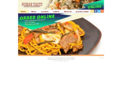 Hunantasteplano.com(Hunan Taste Chinese Restaurant) Screenshot