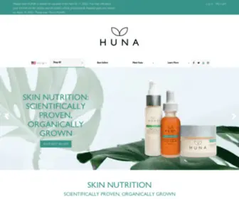 Hunaskin.com(Organic Skincare) Screenshot