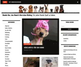 Hunde-Bar.de(Hunde-Bar, das Hund & Herrchen Weblog) Screenshot