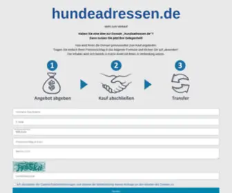 Hundeadressen.de(Wird zum Kauf angeboten) Screenshot