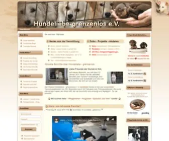 Hundeliebe-Grenzenlos.de(Hunde) Screenshot