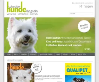 Hundemagazin.ch(Schweizer Hunde Magazin) Screenshot