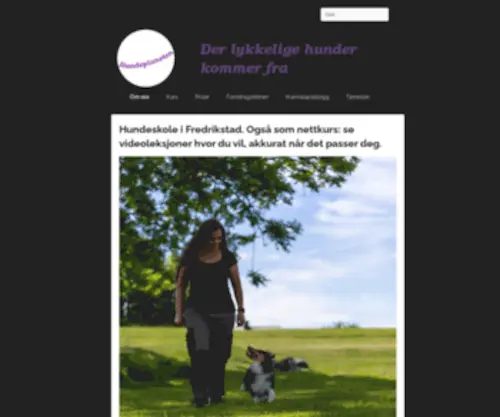 Hundeplaneten.no(Hundeskole i Fredrikstad) Screenshot