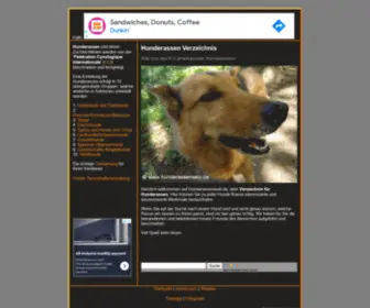 Hunderassenweb.de(Hunderassen (FCI) Verzeichnis) Screenshot