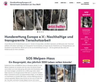 Hunderettung-Europa.de(Tierschutzverein Hunderettung Europa e.V) Screenshot