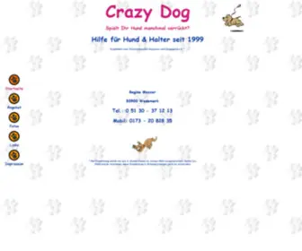 Hundeschule-Crazy-Dog.de(Homepage von Hundeschule) Screenshot