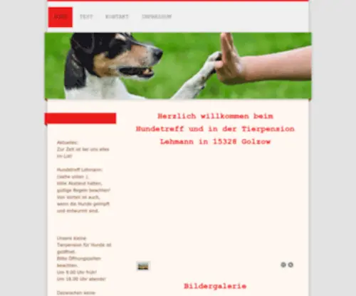 Hundeschule-Tierpension-Britz.de(Golzow) Screenshot