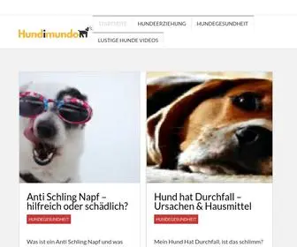 Hundimundo.com(Die Hundewelt) Screenshot