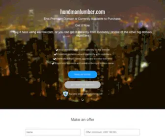 Hundmanlumber.com(Hundmanlumber) Screenshot