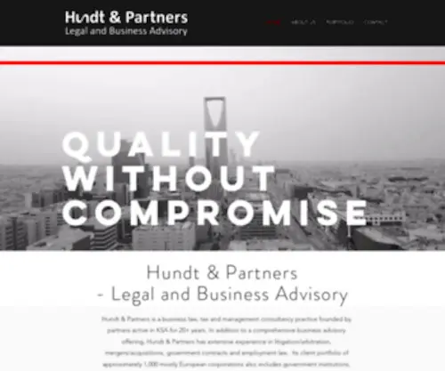 Hundtlegal.com(Hundt & Partners) Screenshot