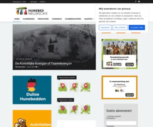 Hunebednieuwscafe.nl(Het Hunebed Nieuwscafé) Screenshot