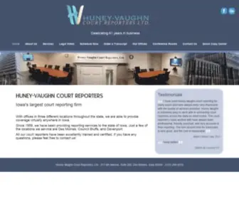 Huneyvaughn.com(Huney Vaughn Court Reporting) Screenshot