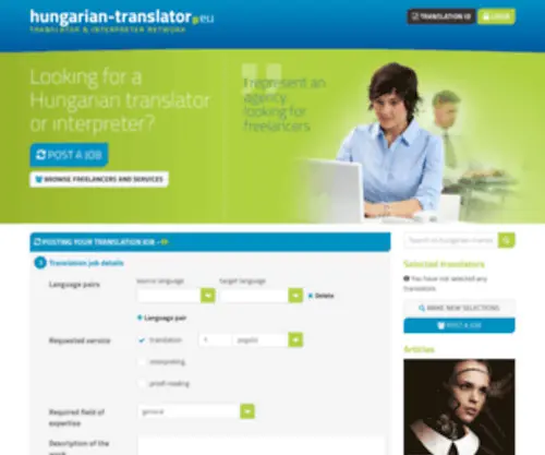 Hungarian-Translator.eu(Translator and Interpreter Community) Screenshot