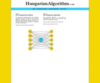 Hungarianalgorithm.com(Solve the Assignment Problem) Screenshot