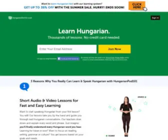 Hungarianpod101.com(Learn Hungarian Online) Screenshot