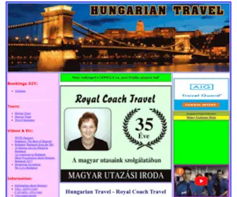 Hungariantravel.com(Hungarian Travel Inc) Screenshot