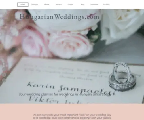 Hungarianweddings.com(Wedding in Hungary) Screenshot