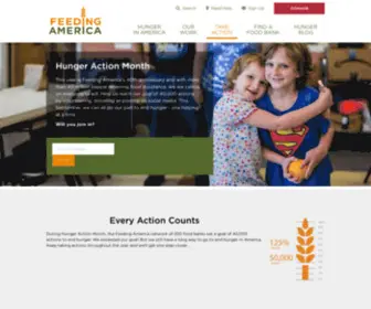 Hungeractionmonth.org(September) Screenshot