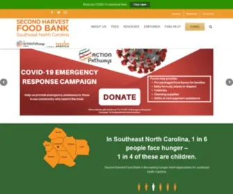 Hungercantwait.org(Second Harvest Food Bank Southeast North Carolina Annual Reports) Screenshot