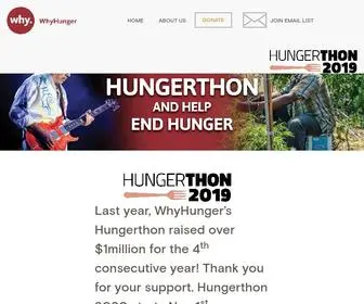 Hungerthon.org(WhyHunger) Screenshot
