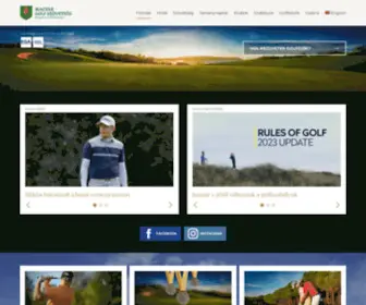 Hungolf.hu(Magyar Golf Szövetség) Screenshot