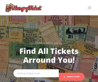 Hungryticket.com(Hand-to-hand Tickets Sale) Screenshot