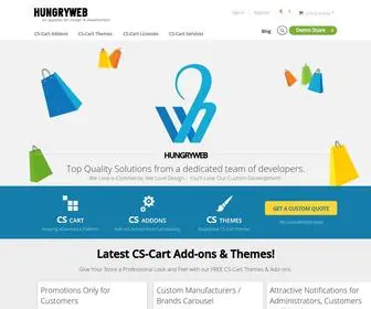 Hungryweb.net(CS-Cart Free Add-ons, Modules and Custom Development) Screenshot