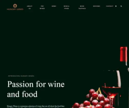 Hungrywines.com(Homepage) Screenshot