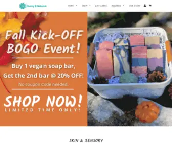 Hunnybnatural.com(Handcrafted Soap) Screenshot