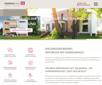 Hunoldhaus.de(Fertigbau, Holzhäuser, Bauen mit Holz) Screenshot