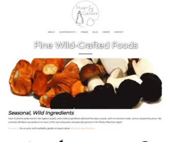 Huntandgatherfoods.com(Hunt & Gather) Screenshot