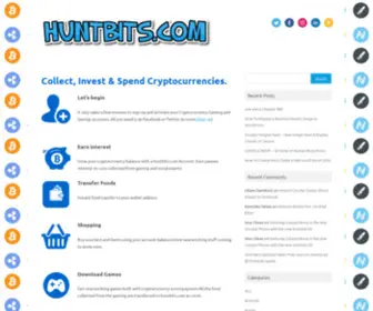 Huntbits.com(Cryptocurrency made simple) Screenshot