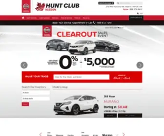 Huntclubnissan.com(Hunt Club Nissan in Ottawa ON sells and services new Nissan and all makes of used vehicles in Ottawa) Screenshot